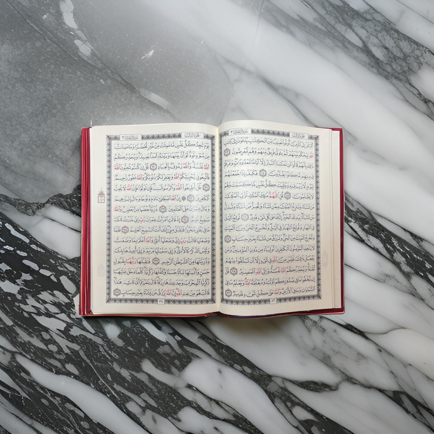 The Holy Quran Velvet Hardcover